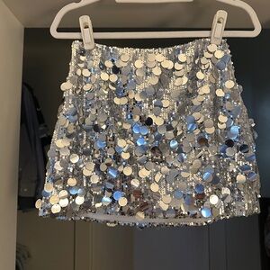 Commense Sequin Mini Skirt